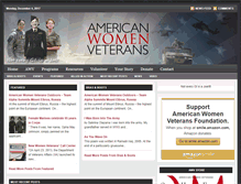 Tablet Screenshot of americanwomenveterans.org